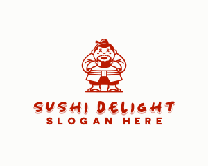 Sumo Sushi Cuisine logo design