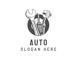 Mechanic Auto Repair Tools logo design