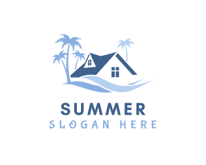 Blue Summer Home logo design