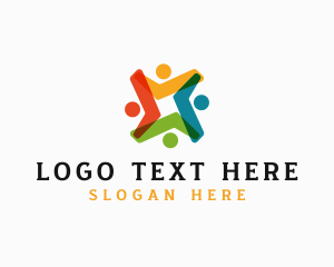 Learning Center - Human Community Foundation logo design