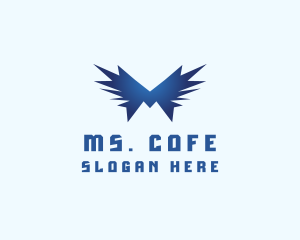 Creative Wings Letter M logo design