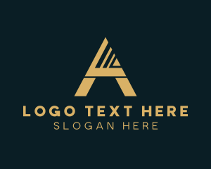 Engineering - Industrial Construction Letter A logo design