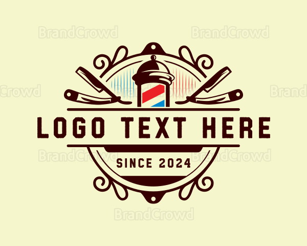 Barber Grooming Haircut Logo