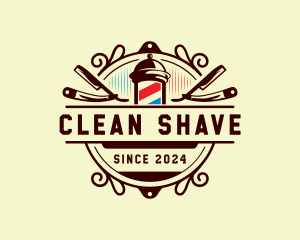 Shave - Barber Grooming Haircut logo design