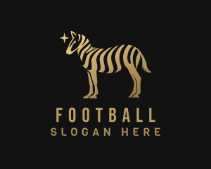 Gradient Golden Zebra Logo