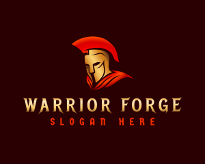 Warrior Spartan Helmet logo design