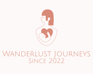 Pregnant - Pink Maternity Pediatric logo design