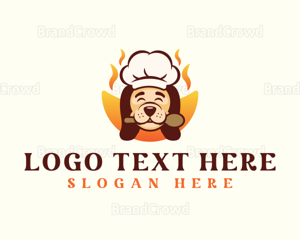 Chef Dog Pet Logo