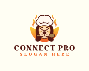 Chef Dog Pet Logo