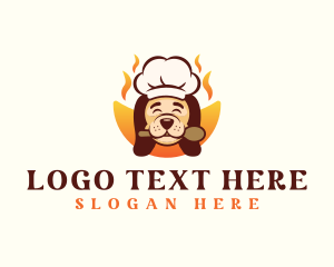 Cartoon - Chef Dog Pet logo design