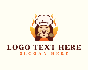 Chef Dog Pet Logo