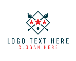 Team - Lacrosse Sport Shield logo design