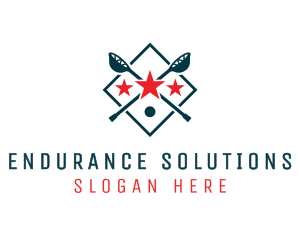 Lacrosse Sport Shield logo design