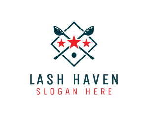 Lacrosse Sport Shield logo design