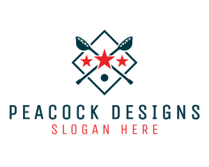 Lacrosse Sport Shield logo design