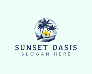 Travel Beach Resort logo design