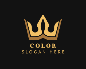 Golden - Deluxe Crown Accessory logo design