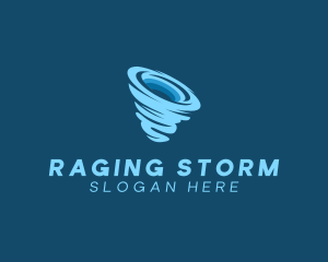 Hurricane Storm Weather logo design