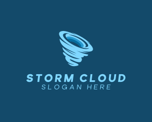 Hurricane Storm Weather logo design