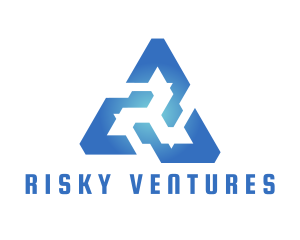 Dangerous - Blue Tech Triangle logo design