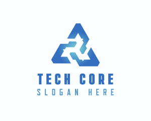 Tech Web3 Triangle logo design