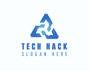 Tech Web3 Triangle logo design