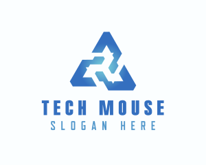 Tech Web3 Triangle logo design