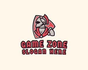 Spartan Warrior Game logo design