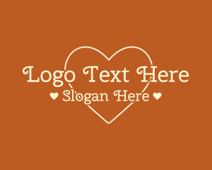 Online Relationship - Simple Love Text logo design