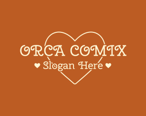 Simple Love Text Logo