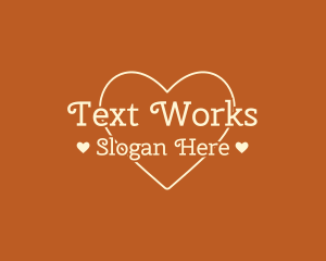 Text - Simple Love Text logo design