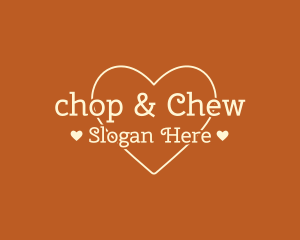 Love - Simple Love Text logo design
