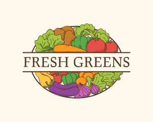 Lettuce - Organic Vegetable Market logo design