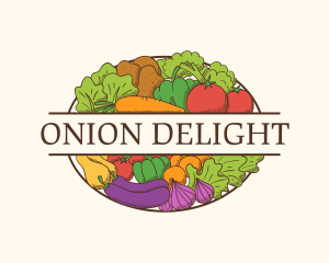 Onion - Organic Vegetable Market logo design