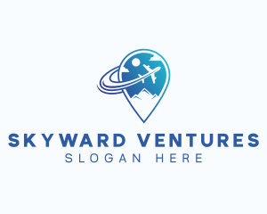 Soar - Tourist Airplane Location logo design