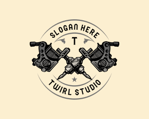 Tattoo Machine Needle logo design