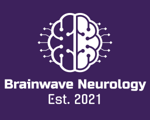 Neurology - Digital Tech Brain Intelligence logo design