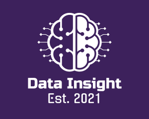 Analysis - Digital Tech Brain Intelligence logo design