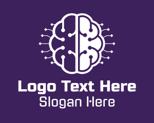 Digital Tech Brain Intelligence Logo