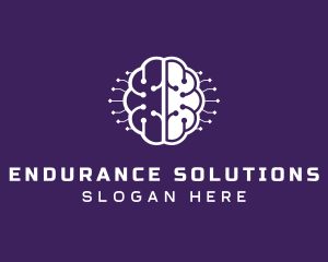 Digital Tech Brain Intelligence logo design