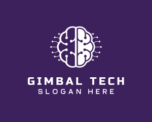 Digital Tech Brain Intelligence logo design