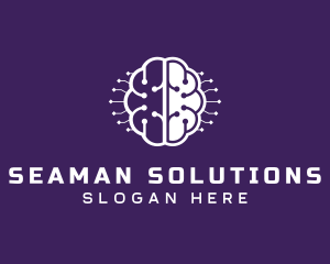 Digital Tech Brain Intelligence logo design