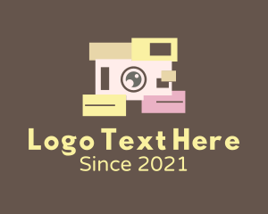 Camera Store - Camera Squares Photo Album logo design