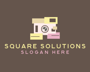 Camera Squares Photo Album  logo design