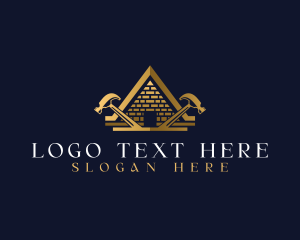 Hammer - Hammer Pyramid Bricks logo design