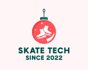 Ice Skating Ornament  logo design