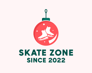 Ice Skating Ornament  logo design