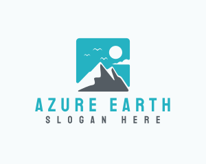 Mountain Peak Hiking logo design