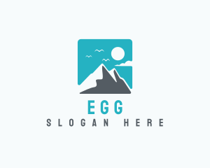 Mountain Peak Hiking logo design