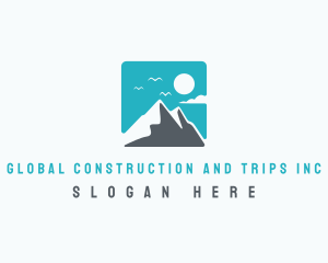 Adventure - Mountain Peak Hiking logo design